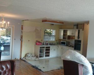 kitchen wall removal after